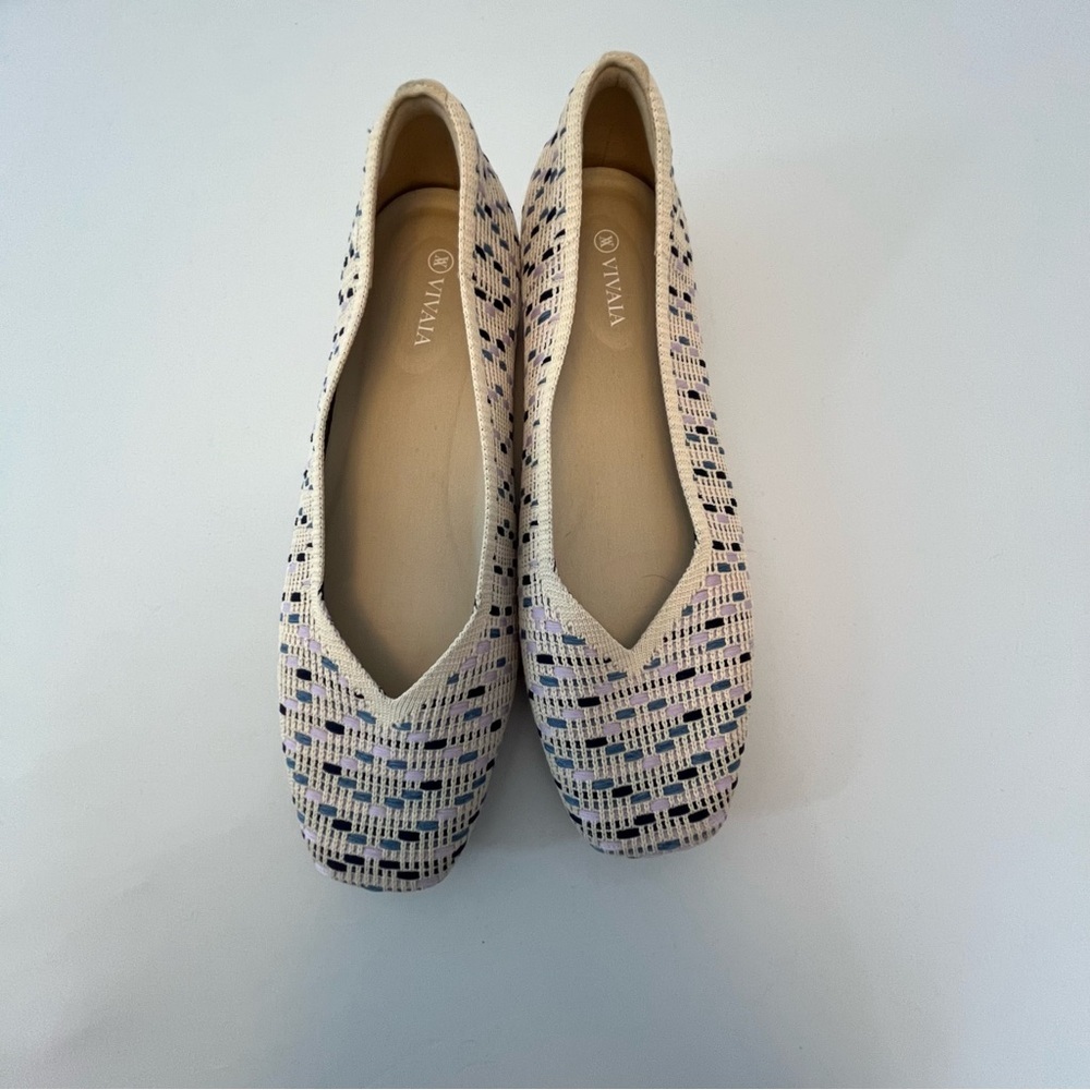 VIVAIA Women's Margot Patterned Flats Size 11 - Picture 2 of 6
